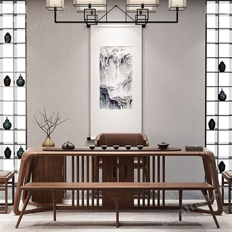 实木泡茶台 朴舍艺品 功夫茶桌茶台 古色古香