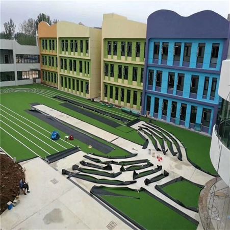塑料草皮定制价格 足球场免填充草坪 仿真草坪 