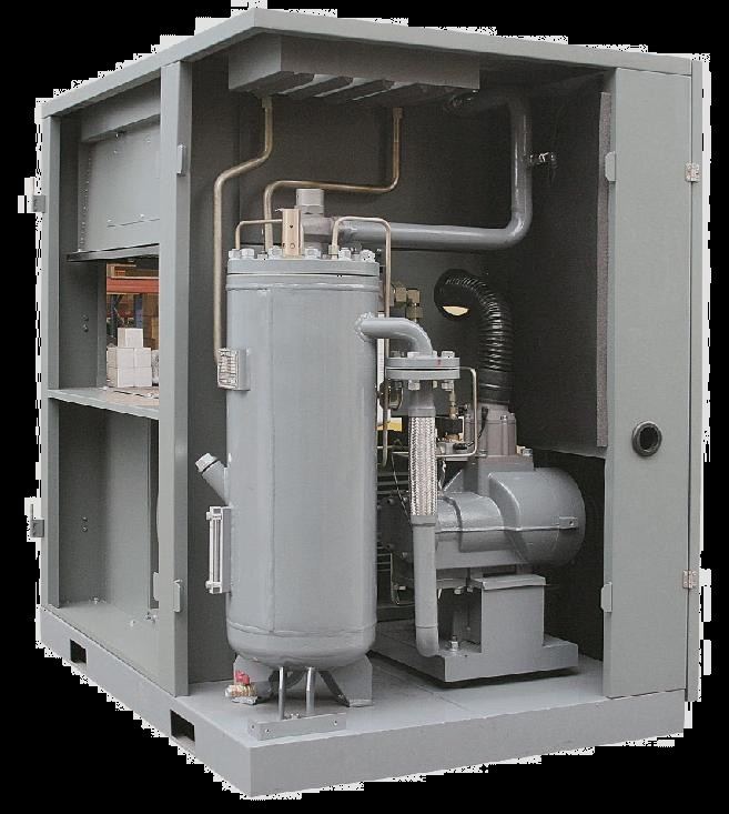 螺杆缩压机的基本结构_螺杆空压机德兰特